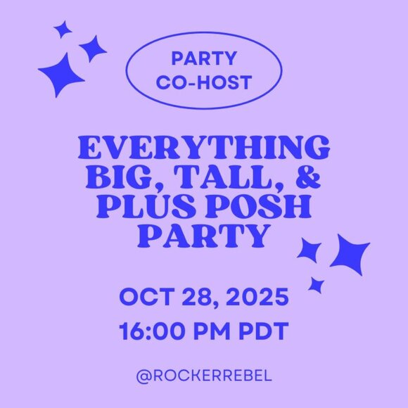 π Co-hosting the "Everything Big, Tall, & Plus Posh Party" on Oct 28, 2025 - Picture 1 of 1